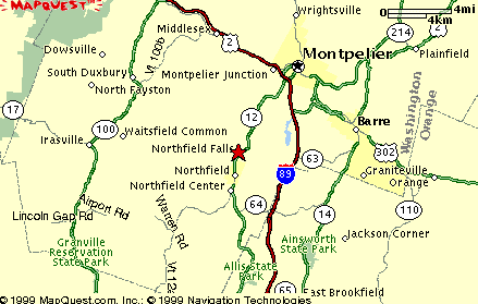 Northfield Map courtesy of www.mapquest.com